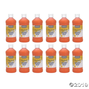 Handy Art® Little Masters Washable Tempera Paint, 16 oz, Orange, Pack of 12 (12 Piece(s))