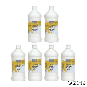 Handy Art® Little Masters Washable Tempera Paint, 32 oz, White, Pack of 6 (6 Piece(s))