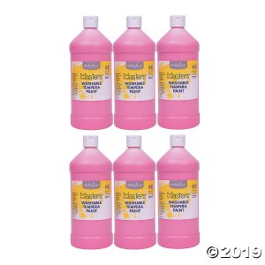 Handy Art® Little Masters Washable Tempera Paint, 32 oz, Pink, Pack of 6 (6 Piece(s))