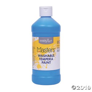 Handy Art® Little Masters Washable Tempera Paint, 16 oz, Light Blue, Pack of 12 (12 Piece(s))