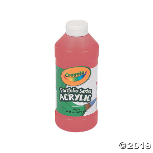 16-oz. Crayola® Washable Red Acrylic Paint (1 Piece(s))