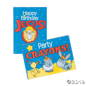 6-Color Happy Birthday Jesus Crayons - 48 Boxes (48 Piece(s))
