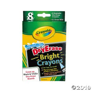 8-Color Crayola® Bright Dry Erase Crayons (1 Set(s))