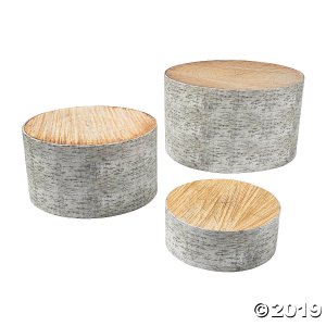 Woodland Party Tree Stump Treat Stands (1 Set(s))