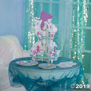 Mermaid Sparkle Treat Stand with Cones (1 Set(s))
