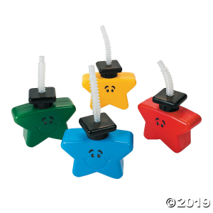 Molded Elementary Graduation Cups with Straws (Per Dozen) Molded Elementary Graduation Cups with Straws (Per Dozen)