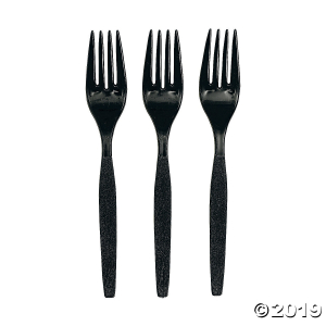 Plastic Black Plastic Forks (50 Piece(s))