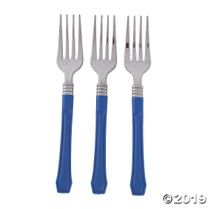 Royal Blue Premium Plastic Forks (20 Piece(s))