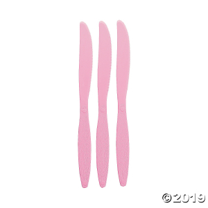 Candy Pink Plastic Knives (50 Piece(s))