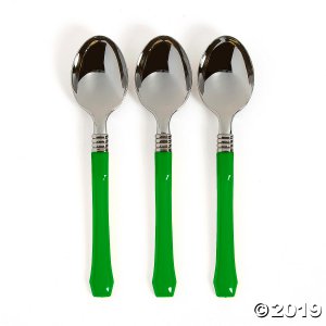 Green Premium Plastic Spoons (20 Piece(s))