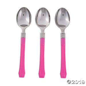 Pink Premium Plastic Spoons (20 Piece(s))