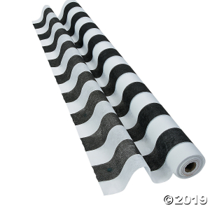 Black & White Striped Gossamer Roll (1 Roll(s))