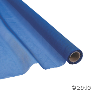 Navy Blue Voile Sheer Fabric Roll (1 Roll(s))