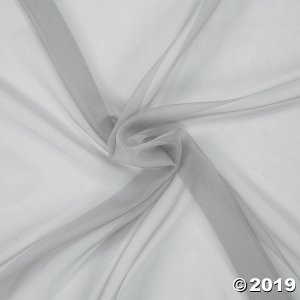 Smoke Grey Voile Sheer Fabric Rolls (1 Roll(s))