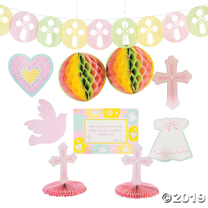 Pink Sweet Christening Decorating Kit (1 Set(s))