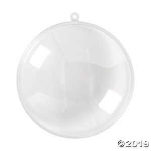 Large DIY Clear Disc Ornaments (24 Piece(s))