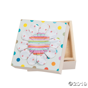 DIY Unfinished Wood Trinket Boxes (Per Dozen)