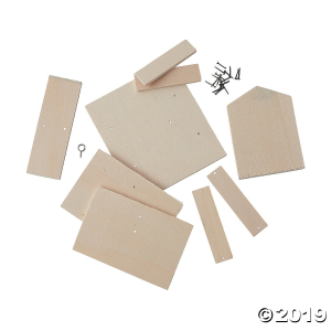 DIY Unfinished Wood Bird Feeder Kits (Per Dozen)