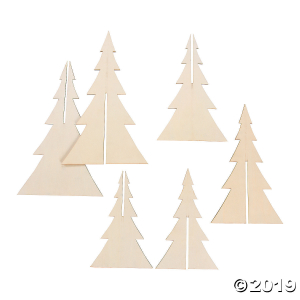 DIY Unfinished Wood 3D Stand-Up Trees (1 Unit(s))
