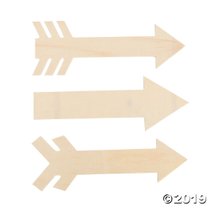 DIY Unfinished Wood Arrows (6 Piece(s))