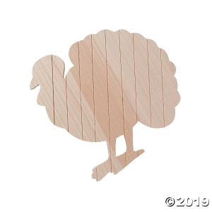 DIY Unfinished Wood Turkey Plank Sign (1 Piece(s))