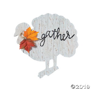 DIY Unfinished Wood Turkey Plank Sign (1 Piece(s))