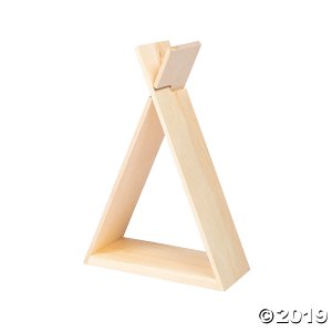 Small DIY Unfinished Wood Teepee Shelf (1 Piece(s))