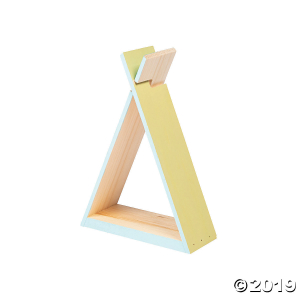 Mini DIY Unfinished Wood Teepee Shelf (1 Piece(s))