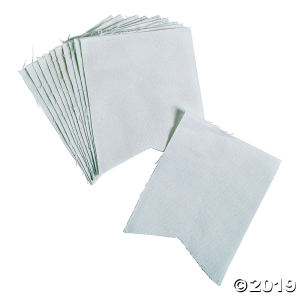 DIY White Canvas Banners (Per Dozen)