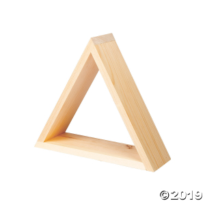 DIY Unfinished Wood Triangle Shelf (1 Piece(s))