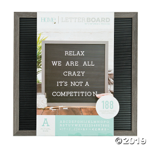 Silver Walnut Letter Board Kit - 16 (1 Set(s))
