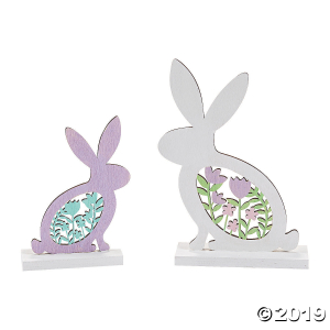 DIY Unfinished Wood Bunnies (1 Set(s))