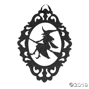 Glitter Silhouette Sign Halloween Decoration (1 Piece(s))