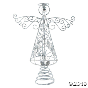 Silver Angel Christmas Tree Topper (1 Piece(s))