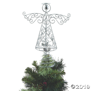 Silver Angel Christmas Tree Topper (1 Piece(s))