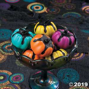 Foam Neon Decorative Pumpkins Halloween Decorations (8 Piece(s))
