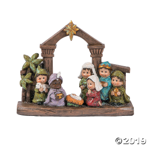 Nativity Stable Tabletop Decoration (1 Piece(s))