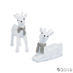 White Reindeer Décor (1 Set(s))