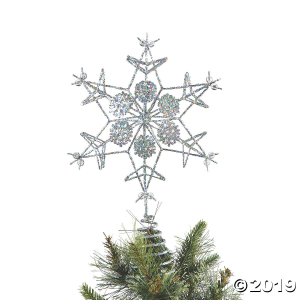 Silver Snowflake Tree Topper (1 Piece(s))