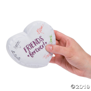 Mini Autograph Friends Forever Plush Hearts (Per Dozen)