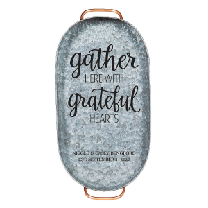 Personalized Wedding Galvanized Metal Tray (1 Piece(s))