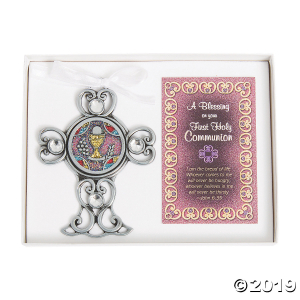 First Communion Cross with Card (1 Piece(s))