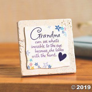 Grandma Heart Sentiment Tile (1 Piece(s))