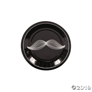 Mustache Party Paper Dessert Plates (8 Piece(s))