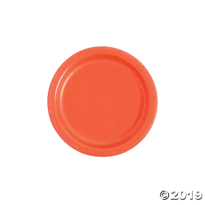Coral Paper Dessert Plates (24 Piece(s))