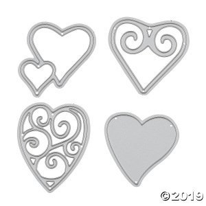 Heart Shapes Cutting Dies (4 Piece(s))