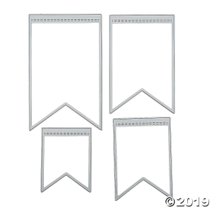 Pattern Pennant Cutting Dies (4 Piece(s))