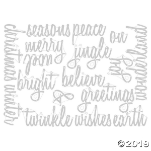 Tim Holtz® Sizzix® Thinlits Script Holiday Words Cutting Dies (1 Set(s))