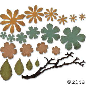 Tim Holtz® Sizzix® Thinlits Tattered Florals Cutting Dies (1 Set(s))