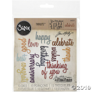 Tim Holtz® Sizzix® Thinlits Celebrate Words Cutting Dies (1 Set(s))